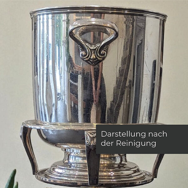 Sektkühler versilbert mit Ständer (nur Abholung in Essen) Sektkühler versilbert mit Ständer (nur Abholung in Essen)