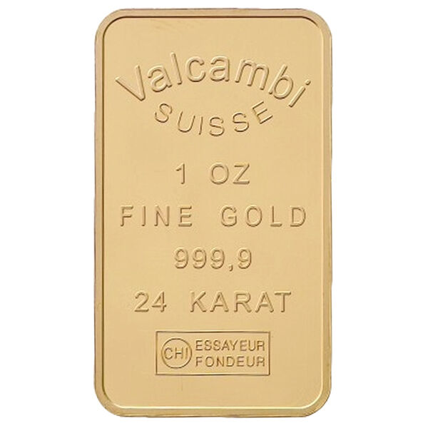 1 Unze Goldbarren Valcambi