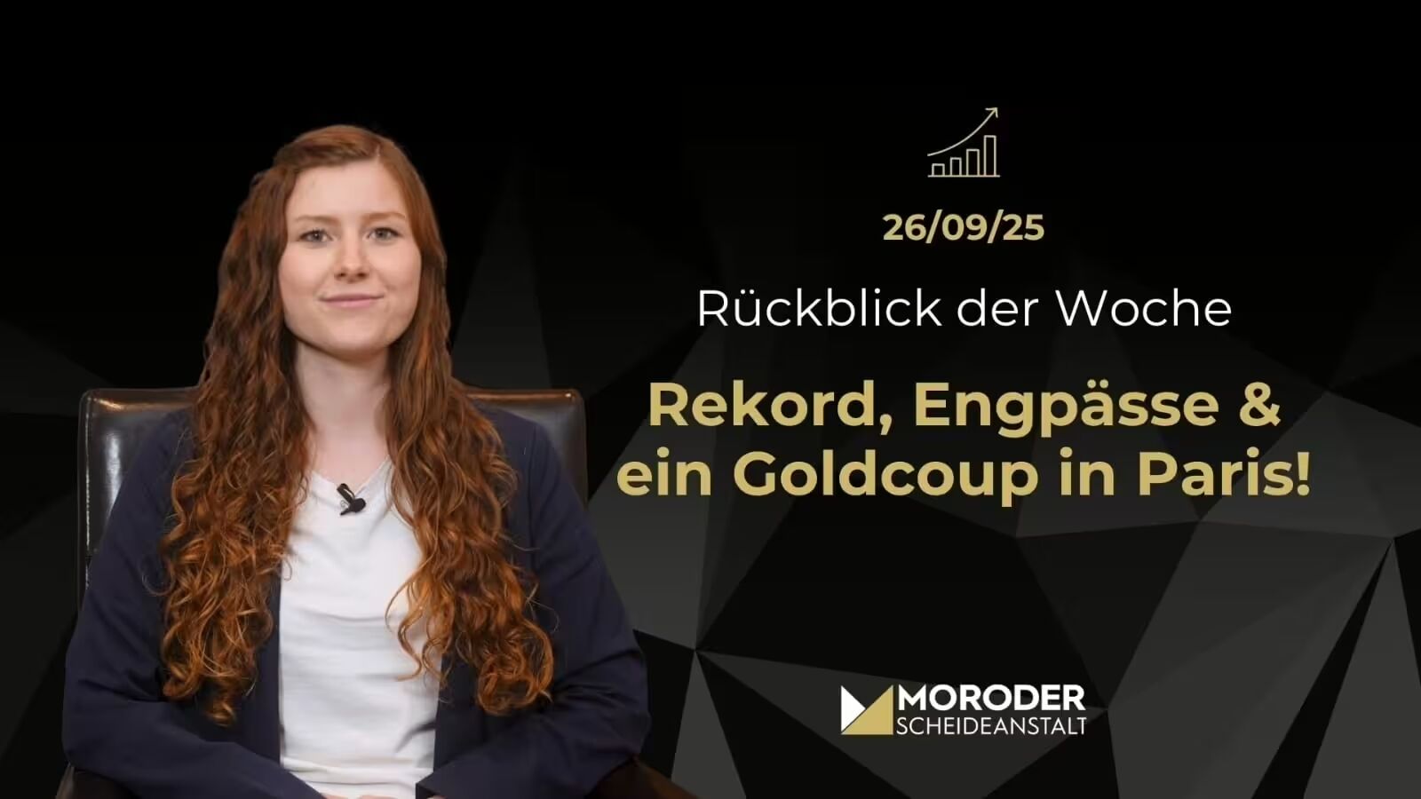Titelbild zum Wochenrückblick Goldpreis vom 26.09.2025