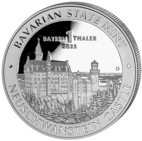1 kg Silbermünze Bayernthaler 2025 Moroder Scheideanstalt