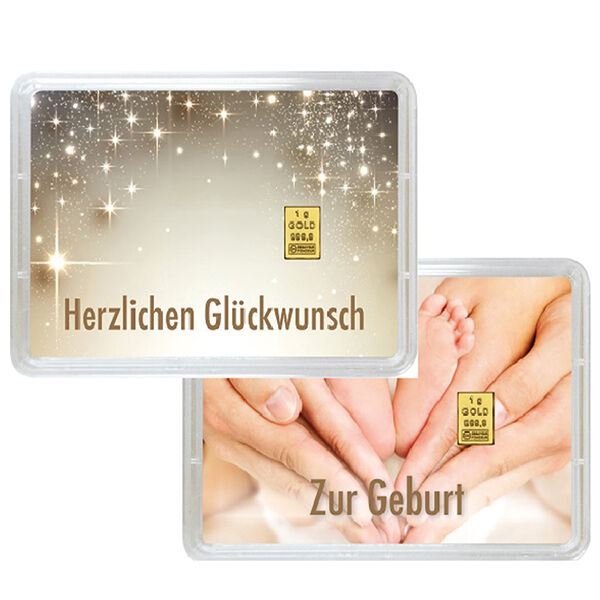 Geburt Goldbarren 1 g Geburt Goldbarren 1 g