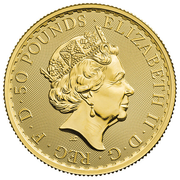 1/2 Unze Goldmünze Britannia (diverse Jahrgänge) 1/2 Unze Goldmünze Britannia (diverse Jahrgänge)