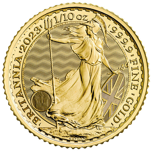 1/10 Unze Gold Britannia (diverse Jahrgänge)