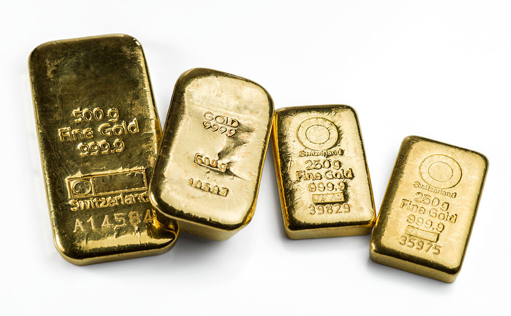 Goldbarren als Beispiel für den Verkauf von Anlagegold in Köln