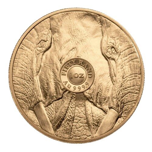 1 Unze Goldmünze The Big Five Elefant diverse Jahrgänge Moroder Scheideanstalt Rückseite