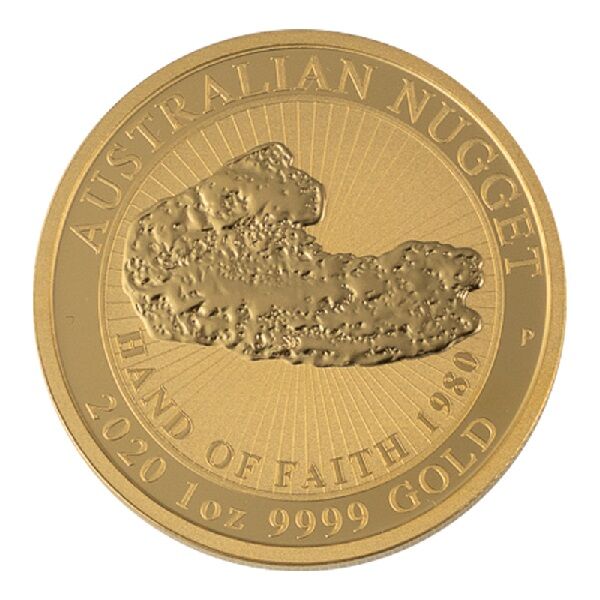 1 Unze Australian Kangaroo Nugget 2020 Vorderseite Moroder Scheideanstalt