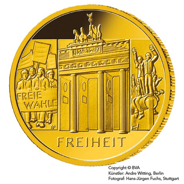 100 Euro Gold 1/2 Unze 2022 Freiheit