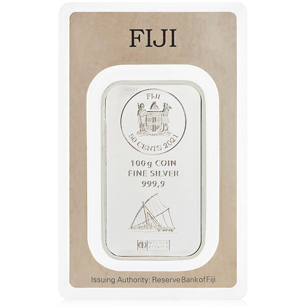 100 g Silbermünze Fiji Münzbarren Argor-Heraeus 100 g Silbermünze Fiji Münzbarren Argor-Heraeus