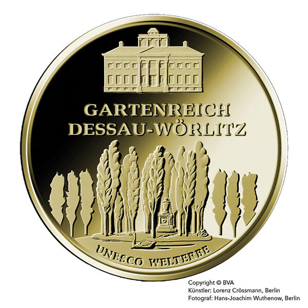 100 Euro Gold 1/2 Unze 2013 UNESCO Welterbe Gartenreich Dessau-Wörlitz