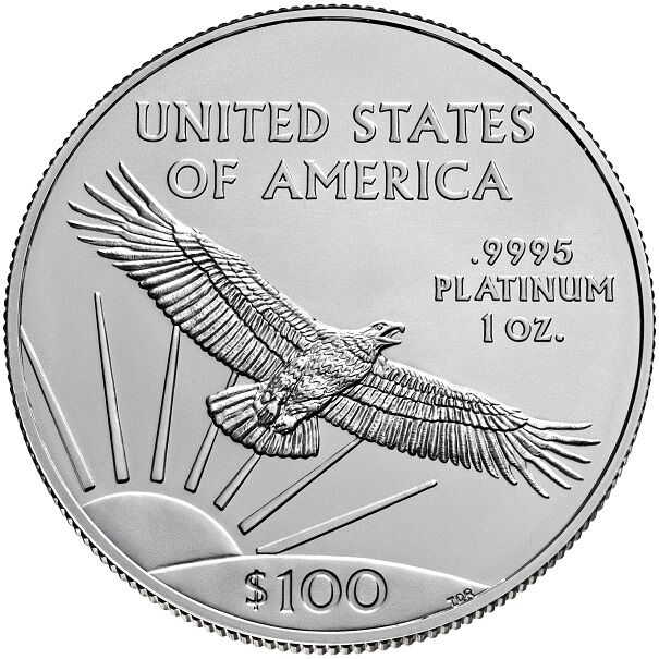 American Eagle Platinmünze als Beispiel für den Verkauf von Platinmünzen