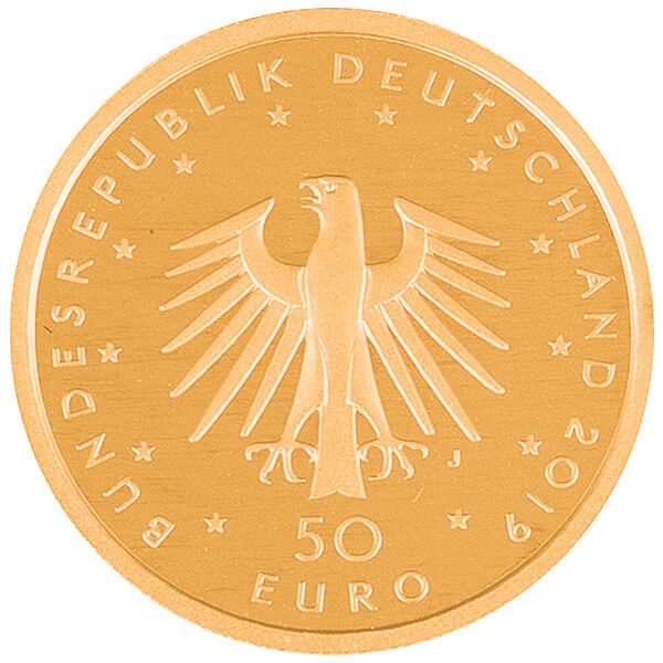 1/4 Unze Goldmünze 50 Euro Musikinstrumente Hammerflügel 2019