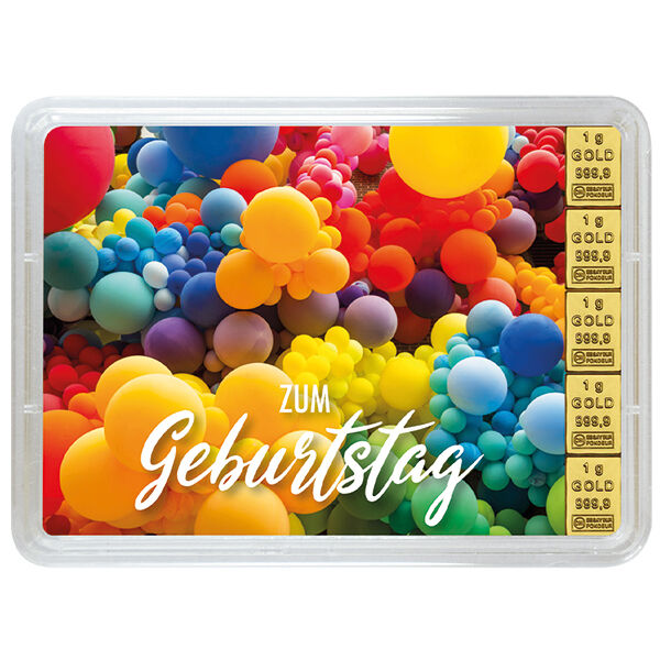 5 x 1 g Goldbarren Geburtstag Valcambi LMBA zertifiziert 5 x 1 g Goldbarren Geburtstag Valcambi LMBA zertifiziert