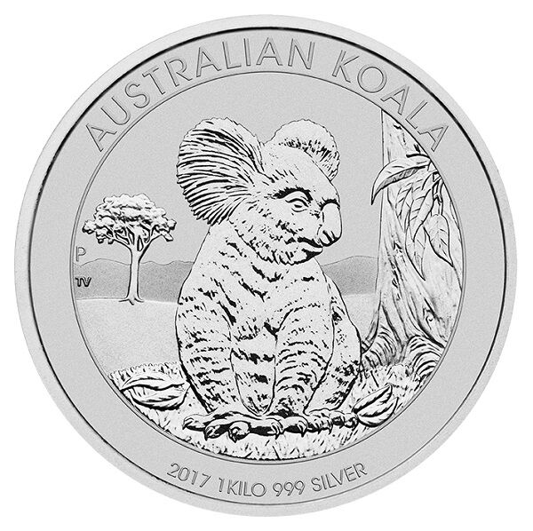 1kg Silber Australian Koala 2017 Vorderseit Moroder Scheideanstalt