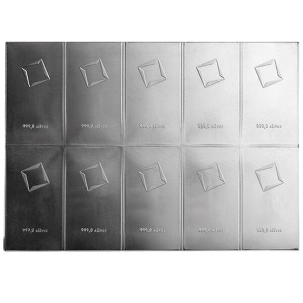 10 x 10 g Silberbarren CombiBar Valcambi