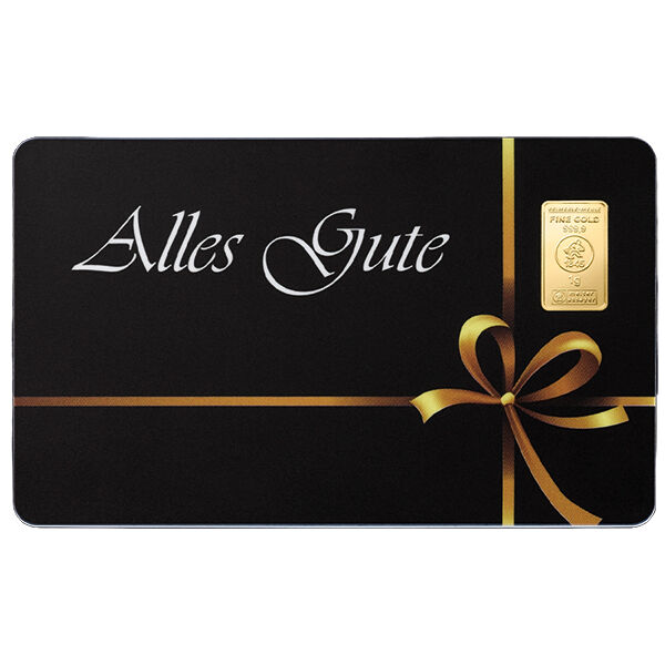 1 g Goldbarren Alles Gute Heimerle und Meule 1 g Goldbarren Alles Gute Heimerle und Meule