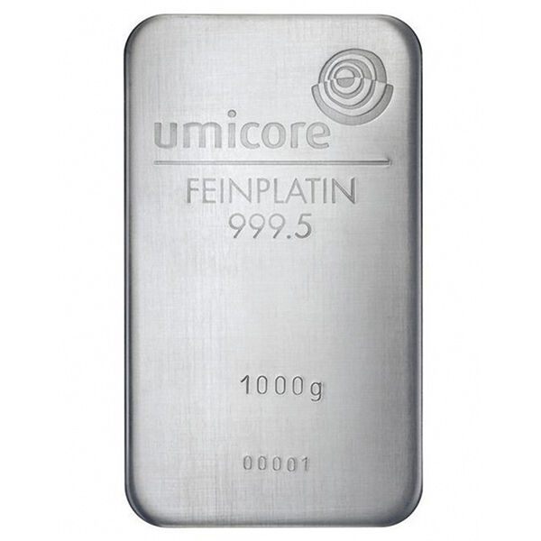 1 kg Platinbarren (diverse Hersteller) LPPM zertifiziert 1 kg Platinbarren (diverse Hersteller) LPPM zertifiziert