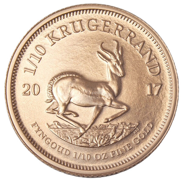 1/10 Unze Goldmünze Krügerrand (diverse Jahrgänge) 1/10 Unze Goldmünze Krügerrand (diverse Jahrgänge)