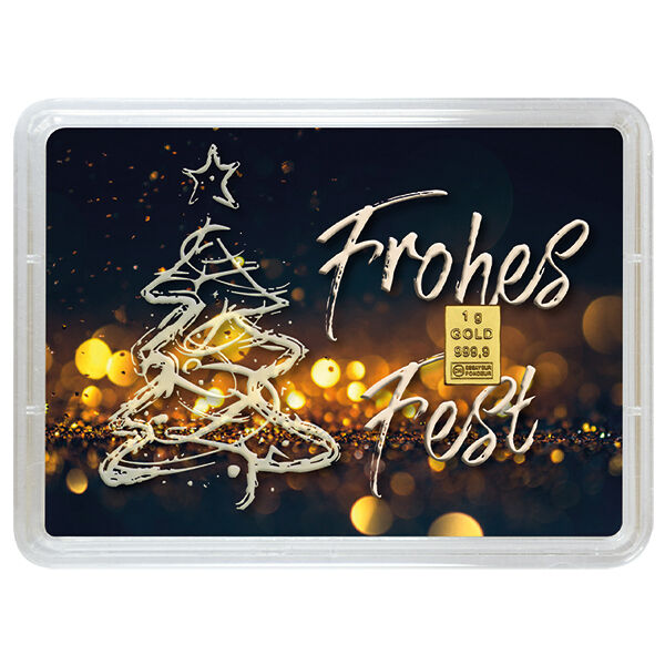 1 g Goldbarren Weihnachten Valcambi 1 g Goldbarren Weihnachten Valcambi