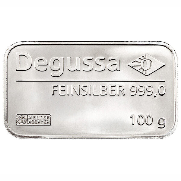 100 g Silberbarren (diverse Hersteller) LBMA zertifiziert 100 g Silberbarren (diverse Hersteller) LBMA zertifiziert