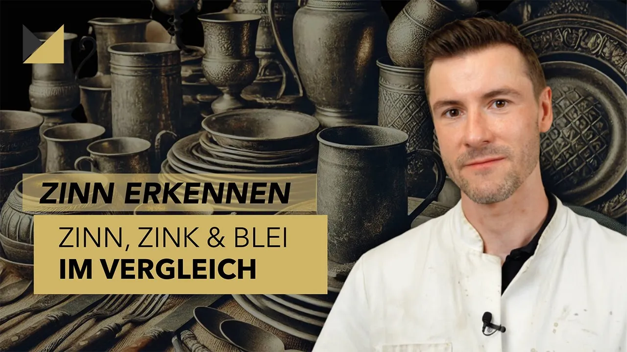 Zinn erkennen Thumnail Video Vorschaubild zum Video Zinn, Zink und Blei erkennen