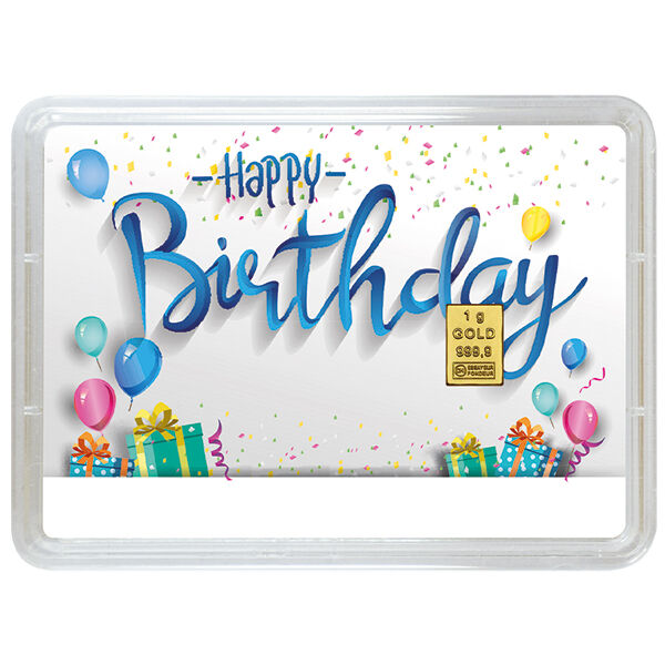 1 g Goldbarren Zum Geburtstag Valcambi 1 g Goldbarren Zum Geburtstag Valcambi