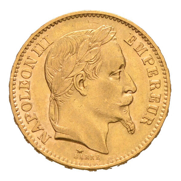 20 Franc Napoleon III Goldmünze