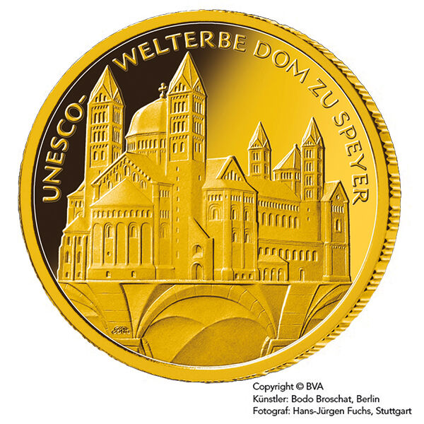 100 Euro Gold 1/2 Unze 2019 Dom zu Speyer
