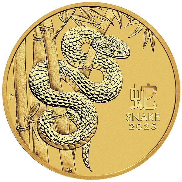 1/10 oz Lunar Serie III Schlange Goldmünze Rückseite Moroder Scheideanstalt 1/10 oz Lunar Serie III Schlange Goldmünze Rückseite Moroder Scheideanstalt