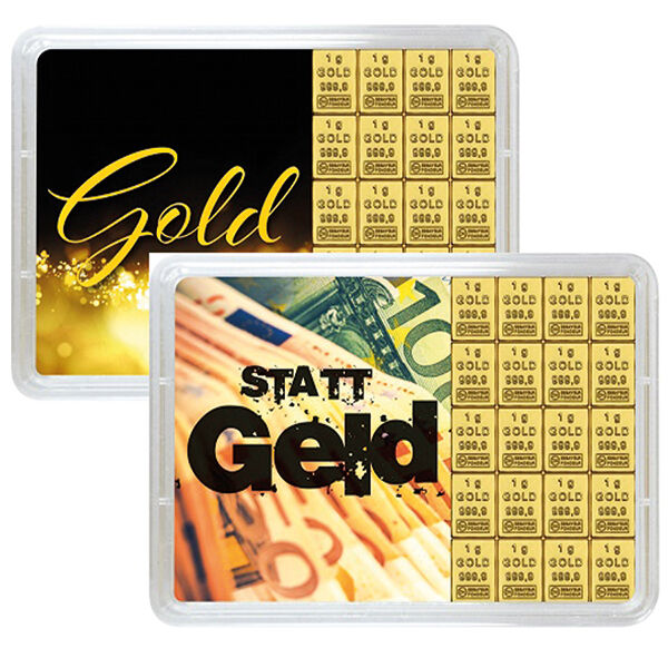 20 x 1 g Goldbarren Valcambi Gold statt Geld LBMA zertifiziert 20 x 1 g Goldbarren Valcambi Gold statt Geld LBMA zertifiziert