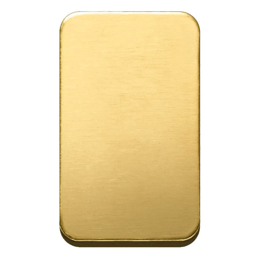 2,5 g Goldbarren Heimerle und Meule Rückseite des 2,5 g Goldbarren geprägt von Heimerle + Meule