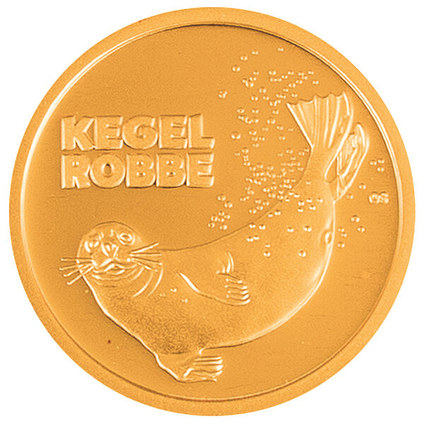 1/8 Unze Goldmünze 20 Euro Rückkehr der Wildtiere Kegelrobbe 2022