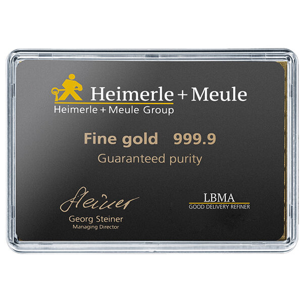 100 x 1 g Goldtafel CombiBar Heimerle und Meule