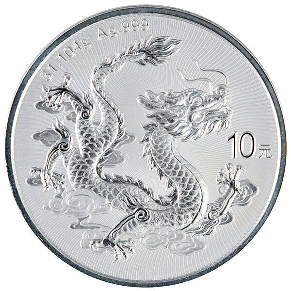 1 Unze Silbermünze China Drache 2026