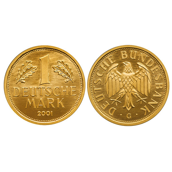 1 Deutsche Mark Goldmünze 2001