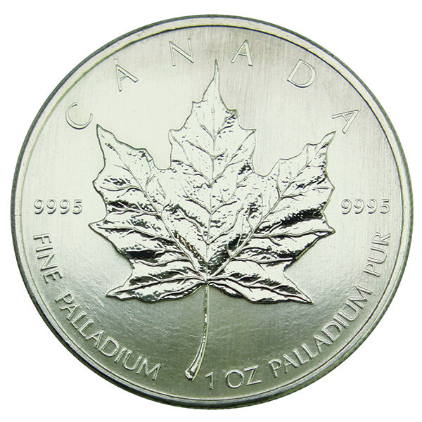 1 Unze Palladiummünze Maple Leaf (diverse Jahrgänge) 1 Unze Palladiummünze Maple Leaf (diverse Jahrgänge)