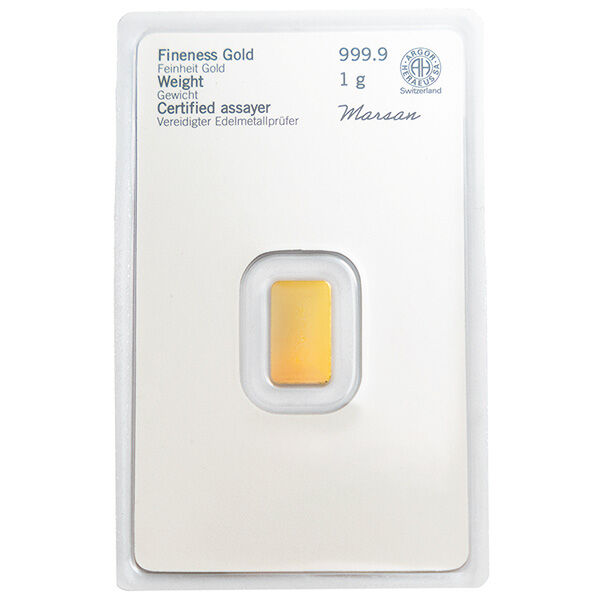 1 g Goldbarren Heraeus 1 g Goldbarren Heraeus