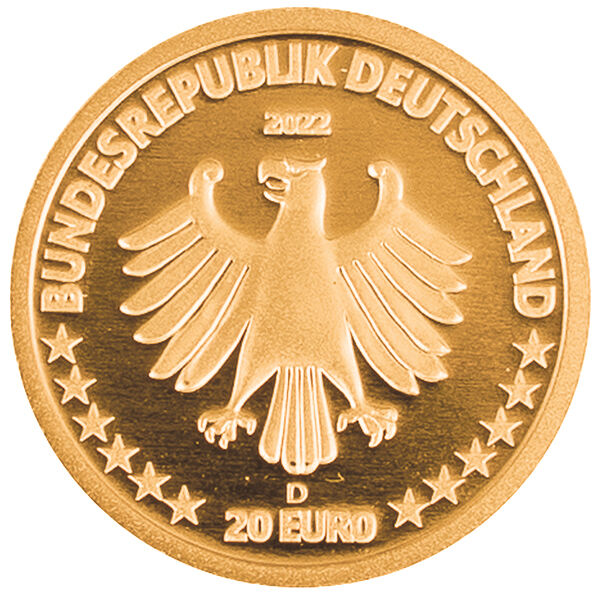 1/8 Unze Goldmünze 20 Euro Rückkehr der Wildtiere Kegelrobbe 2022