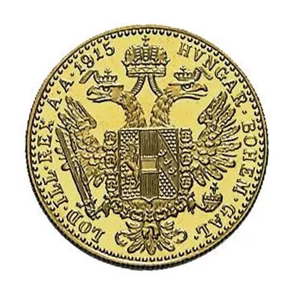1 Dukat Goldmünze aus Österreich zeigt den Kaiser Franz Josef und ist bei der Moroder Scheideanstalt verfügbar