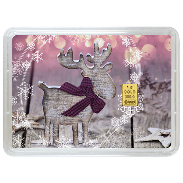 1 g Goldbarren Weihnachten Valcambi 1 g Goldbarren Weihnachten Valcambi