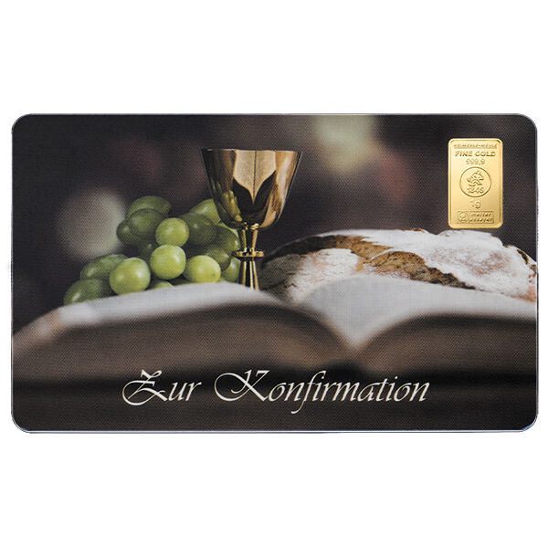1 g Goldbarren Zur Konfirmation Heimerle und Meule 1 g Goldbarren Zur Konfirmation Heimerle und Meule