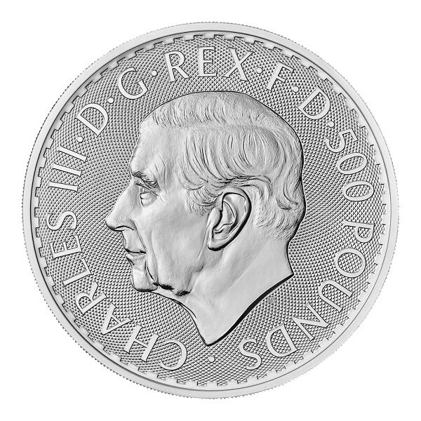 1/10 Unze Silbermünze Britannia 2025 Vorderseite Moroder Scheideanstalt