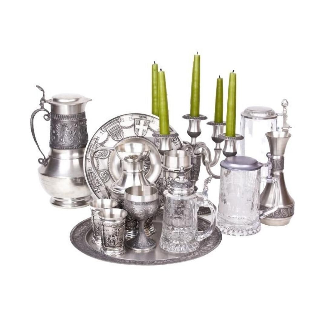 zinn-becher-kerzenleuchter-alles-aus-zinn-zu-verkaufen Zinn ankauf, verschiedene Materialien