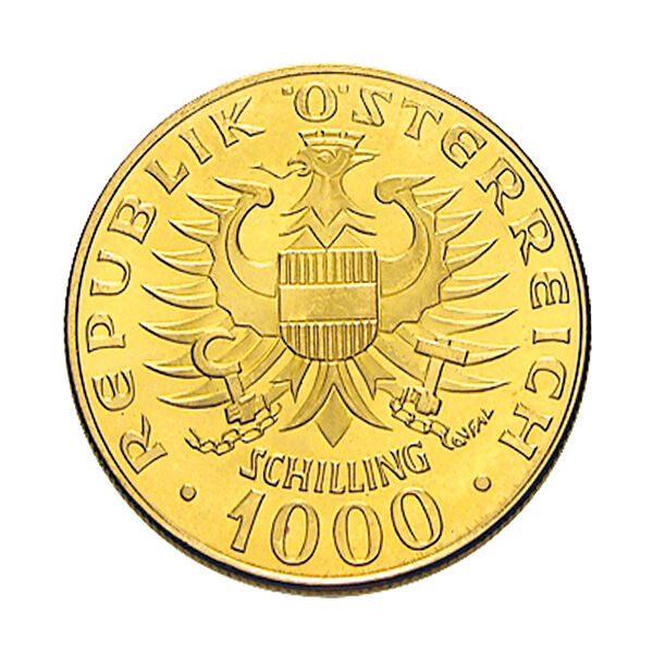 1000 Schilling Babenberger Goldmünze