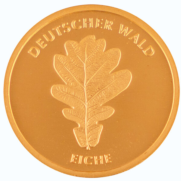 1/8 Unze Gold 20 Euro Deutscher Wald Eiche 2010