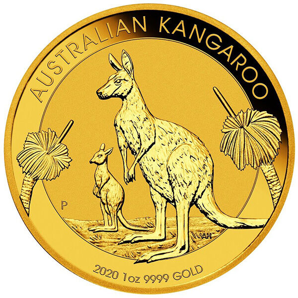 Australian Kangaroo Goldmünze 1 Unze 2020 als Anlage- und Sammlermünze