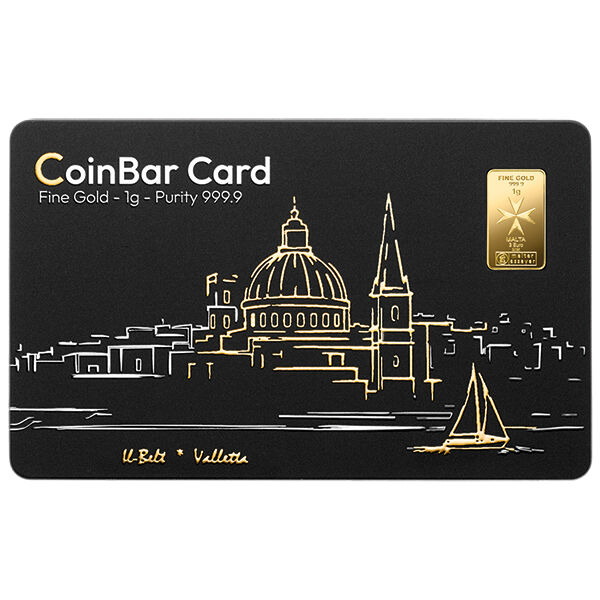 1 g Goldbarren Malta Münzbarren Heimerle und Meule