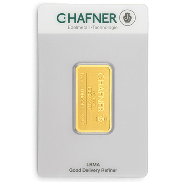 1/4 Unze Goldbarren C. Hafner 1/4 Unze Goldbarren C. Hafner