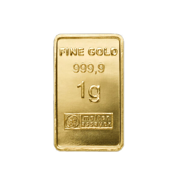 25  x 1 g  Goldbarren Heimerle und Meule UnityBar LBMA zertifiziert