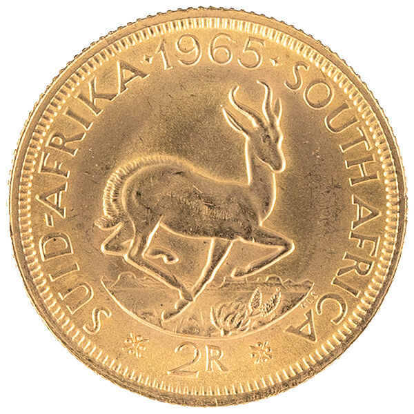 2 Rand Südafrika Goldmünze