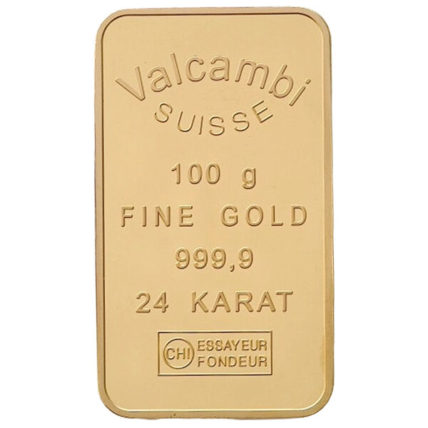 100 g Goldbarren Valcambi